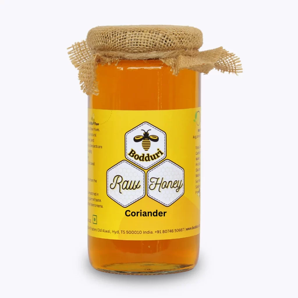 coriendar natural and pure honey jar of 500 grams
