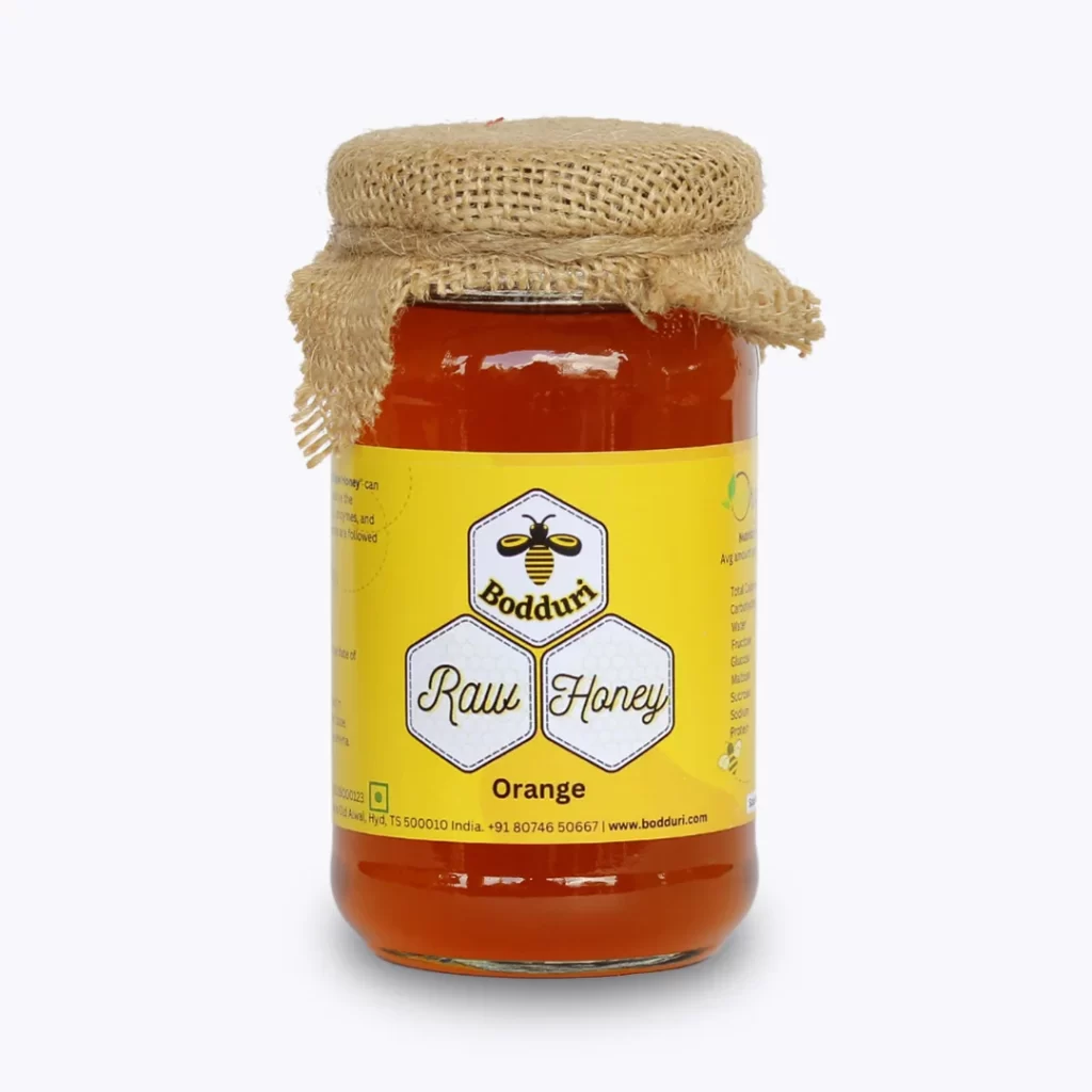 orange pure and natural honey 250g - unprocessed organic raw honey
