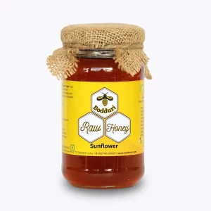 sunflower natural and pure honey jar of 250 grams