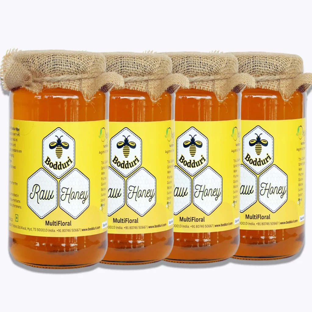 100% pure and natural multifloral honey pack of four 1 Kg jars combo offer